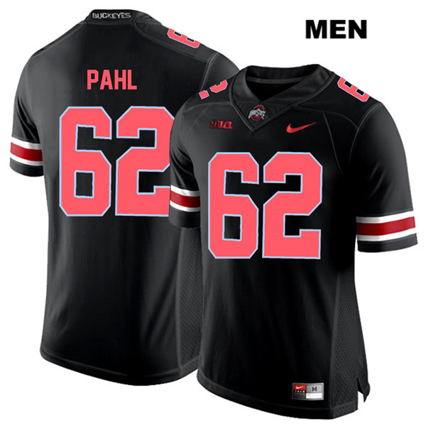 Ohio State Buckeyes Men's Brandon Pahl #62 Red Number Black Authentic Nike College NCAA Stitched Football Jersey TF19K44LZ